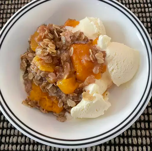 peach crisp recipe