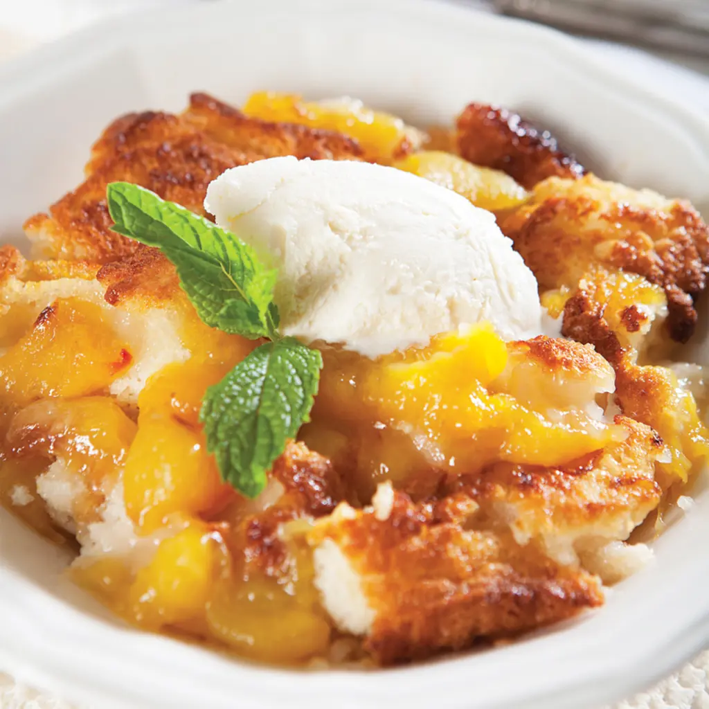 peach crisp vs cobbler
