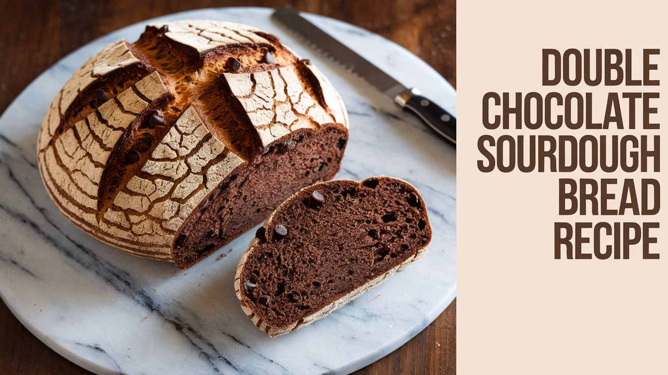 🍞🍫Homemade Double Chocolate Sourdough Bread Recipe🍞🍯
