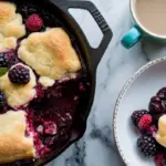 Sourdough Mixed Berry Cobbler
