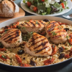 One-Pot Mediterranean Chicken and Orzo: A Flavorful Journey to the Heart of the Mediterranean