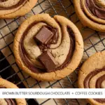 Brown Butter Sourdough Discard Chocolate Chunk Coffee Cookies: A Symphony of Flavors
