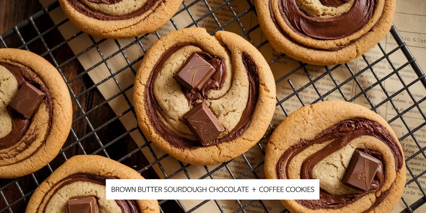 Brown Butter Sourdough Discard Chocolate Chunk Coffee Cookies: A Symphony of Flavors