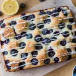 Sourdough Lemon Blueberry Focaccia Bread