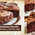 Easy Sourdough Discard Chocolate & Coffee Cake